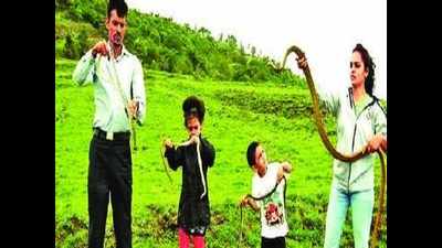 This Belagavi couple are bent on rescuing snakes