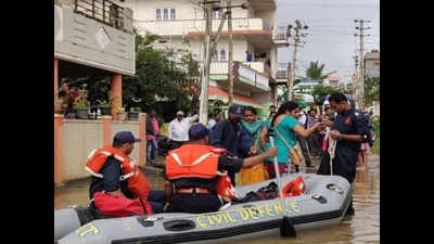 Karnataka rains: 666 persons rescued from low lying areas