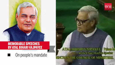 Atal Bihari Vajpayee: Orator who made speech sound like poetry