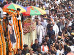 Sea of people at the funeral of former PM Atal Bihari Vajpayee