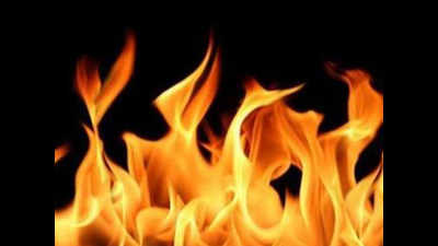 Gas leakage causes fire in basement, worker injured
