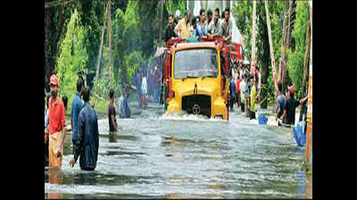 Flood waters recede in Thrissur but fears remain