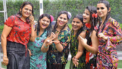 Kanpurites enjoy at this rain dance party