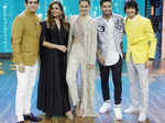 Sonakshi Sinha and Jassie Gill pose with Omung Kumar, Huma Qureshi and Shantanu Maheshwari