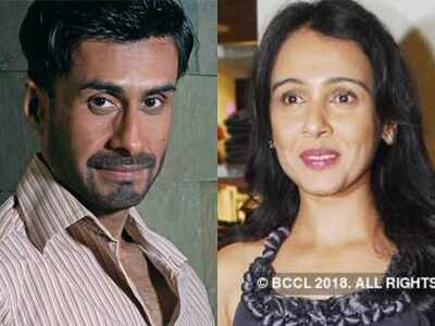 Arif Zakaria and Suchitra Krishnamoorthi spotted at actress Sujata Kumar's funeral