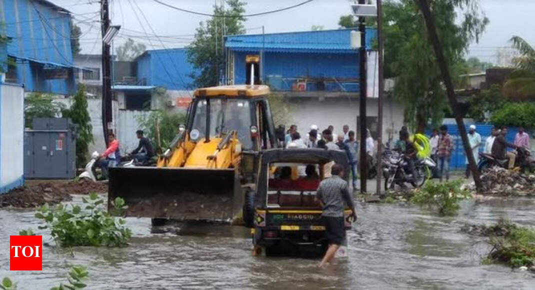 Bhopal Industrialists suffer loss as rain water submerges Govindpura