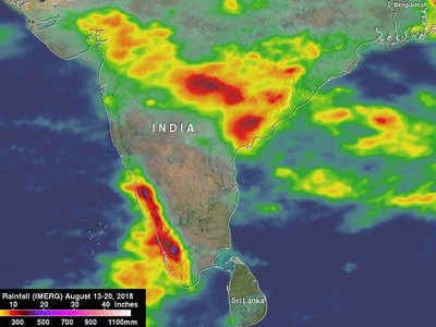 Nasa says Kerala floods due to cloud bands in Western Ghats