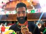 Bronze medalist India's Narender Grewa