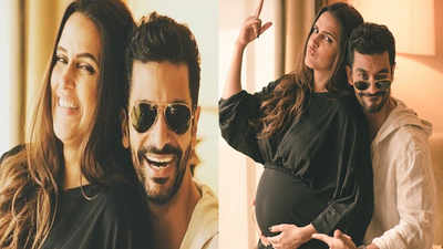 Neha Dhupia and Angad Bedi confirm pregnancy with cute pics