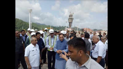 Gujarat: Work on statue of unity to be completed by October 25