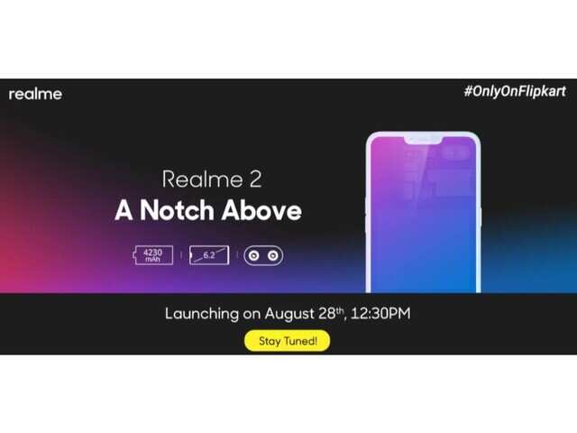 Realme 2 set to launch tomorrow as Flipkart exclusive smartphone Realme 2 set to launch tomorrow as Flipkart exclusive smartphone
