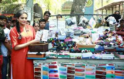 Priya Mani turns accessories seller on Sadaa Nimmondhige show