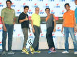 Anil Kumble, Farhan Akhtar, Prashant Desai and Mayank Shivam