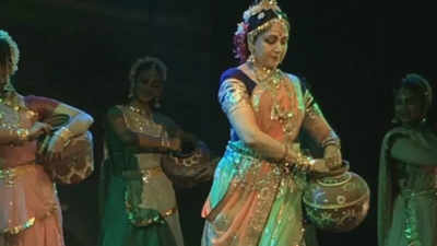 Hema Malini performs the Radha Krishna dance drama