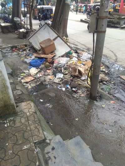 sewage / Garbage on main road