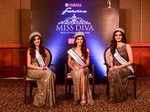 Yamaha Fascino Miss Diva 2018 runner up Roshni Sheoran, Yamaha Fascino Miss Diva 2018 Nehal Chudasama, and Yamaha Fascino Miss Diva Supranational 2018 Aditi Hundia