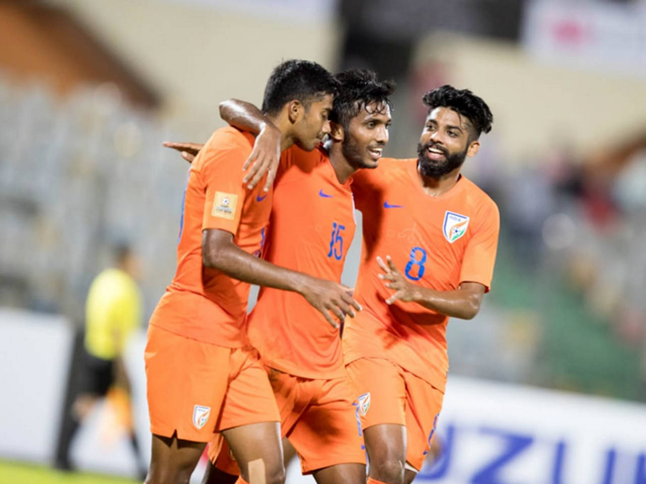 orange indian football jersey