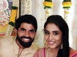 Engagement photos of SS Rajamouli’s son Karthikeya & actor Jagapathi Babu’s niece Pooja Prasad go viral...