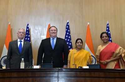China welcomes India-US 2+2 talks; declines to comment on security pact