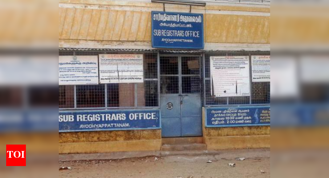 Firstin Firstout system to be introduced in all TN subregistrar offices Chennai News