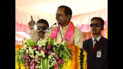 Fiery KCR rides astro for Husnabad blitz