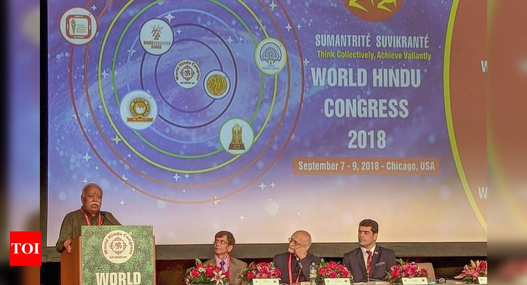 Protesters briefly disrupt World Hindu Congress in Chicago Times of India