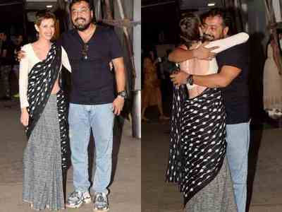 'Manmarziyaan' screening: Ex-couple Kalki Koechlin and Anurag Kashyap share a warm hug