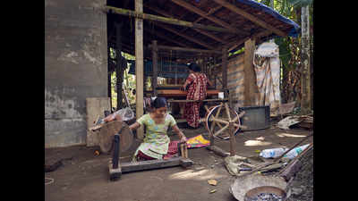 Miraculous escape: The tale of Chendamangalam weaver Aisha, who managed to salvage the looms from flood
