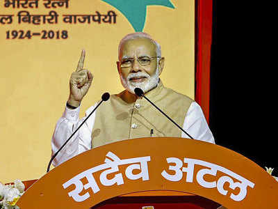 Pm Modi Says Nothing To Fear For Bjp In 19 Polls Attacks Grand Alliance India News Times Of India