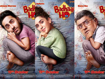 'Badhaai Ho' posters: Ayushmann Khurrana, Sanya Malhotra and Gajraj Rao have a surprise