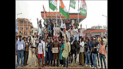 Mixed response to Congress bandh across Rajasthan
