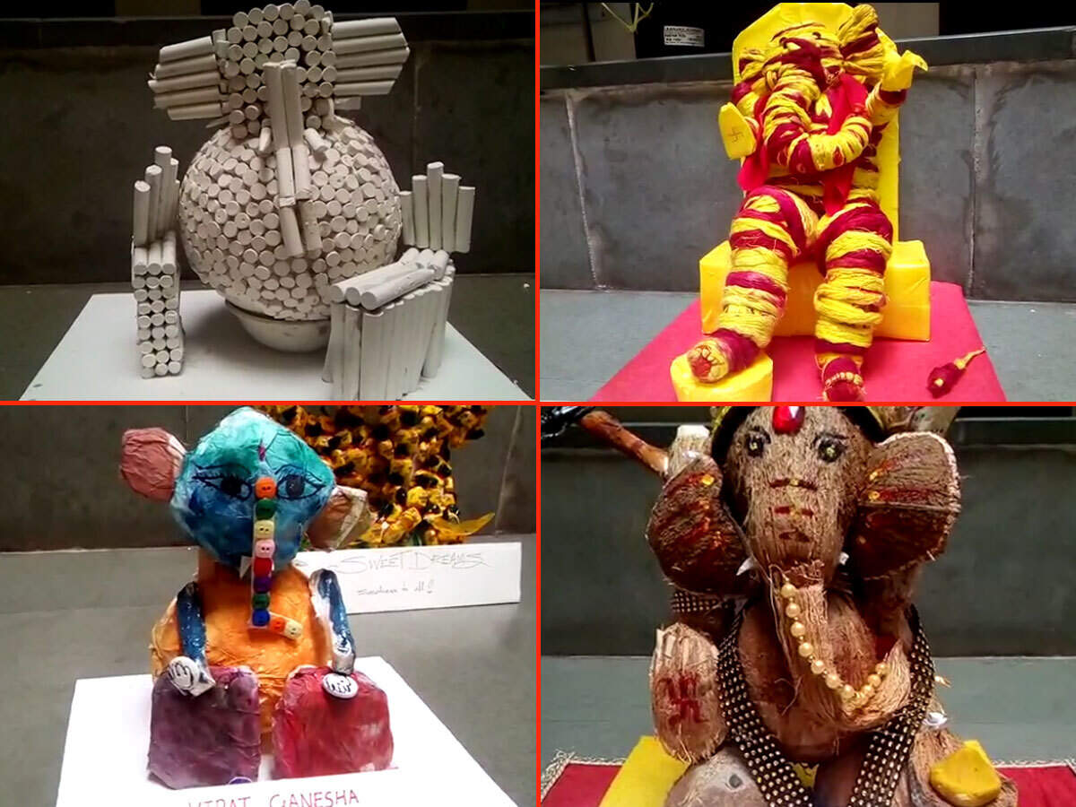 Ganesh Chaturthi 2018: Students make unique Ganpati idols using 