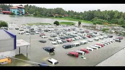 This showroom loses 357 brand new cars in Kerala floods