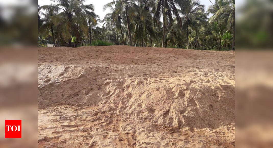 Sand Worth Rs 5 Lakh Mangaluru Police seize sand worth Rs 5 lakh
