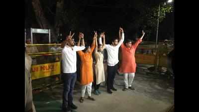 DUSU elections: Amid EVM row, ABVP bags three posts, NSUI wins one