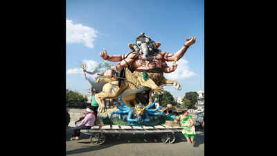 Ban on thermocol impacts grandeur of idols and decorations