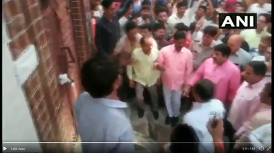 Controversy erupts after video purportedly shows Delhi BJP chief breaking lock of sealed house