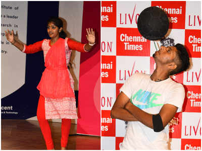 Roshan and Pavithra emerged winner at the Livon Times Fresh Face audition at BS Abdur Rahman Crecent Institue