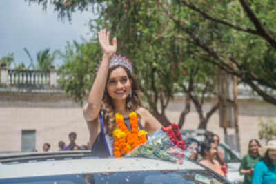 Miss Diva runner-up 2018 Roshni Sheoran gets a warm welcome
