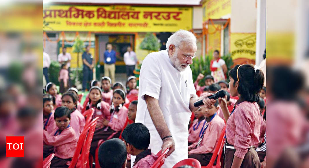 Prime Minister Modi Birthday On His B Day Pm Modi Advises Kids To Stay Fit Improve Knowledge Varanasi News Times Of India