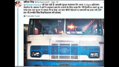 Probe against bus driver after Jind student tweets