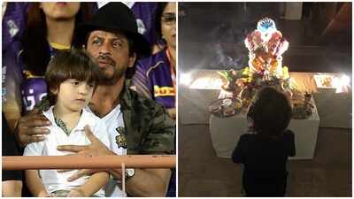 Shah Rukh Khan trolled for posting photo of AbRam worshipping Lord Ganesha