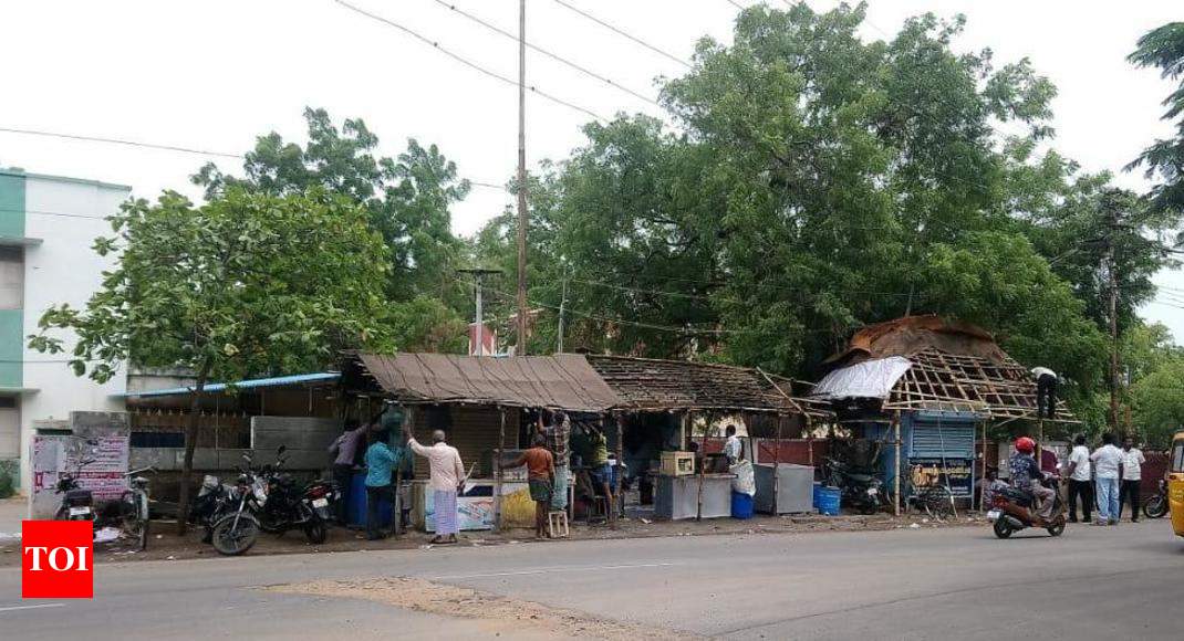 Image result for Encroachments removed from Heber Road in Trichy