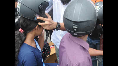 Crackdown on helmet-less riders picks up momentum