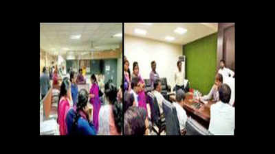 GHMC slapgate: Strike on, officers want Goud booked