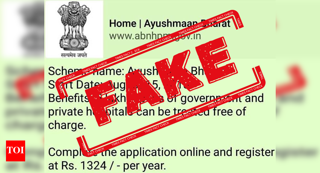 FAKE ALERT: Modicare becomes target of fake news peddlers - Times of India