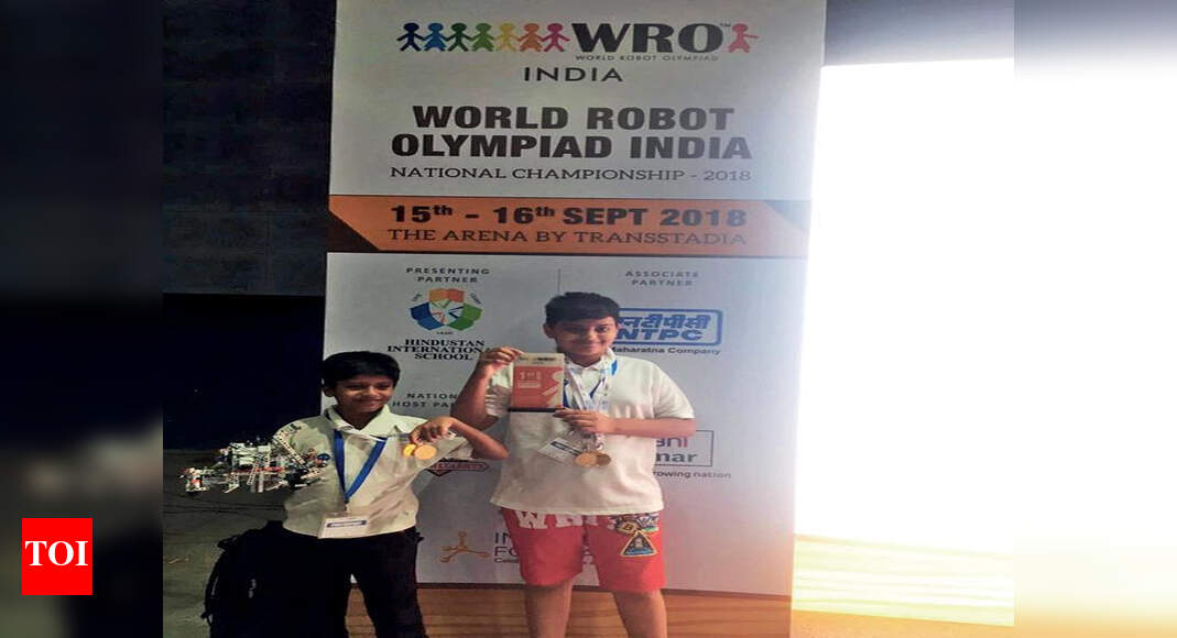 Duo to represent India at World Robot Olympiad Vadodara News Times