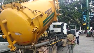 BWSSB tanker releases sewage into drain; video sparks uproar on Twitter ...