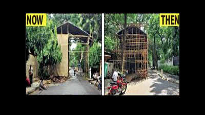 70-year-old Puja shifts to make way for new road