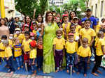 Varsha Usgaonkar spends time with kids suffering from cancer